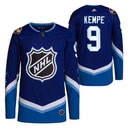 Camisola Los Angeles Kings Adrian Kempe 9 2022 NHL All-Star Azul Authentic - Homem